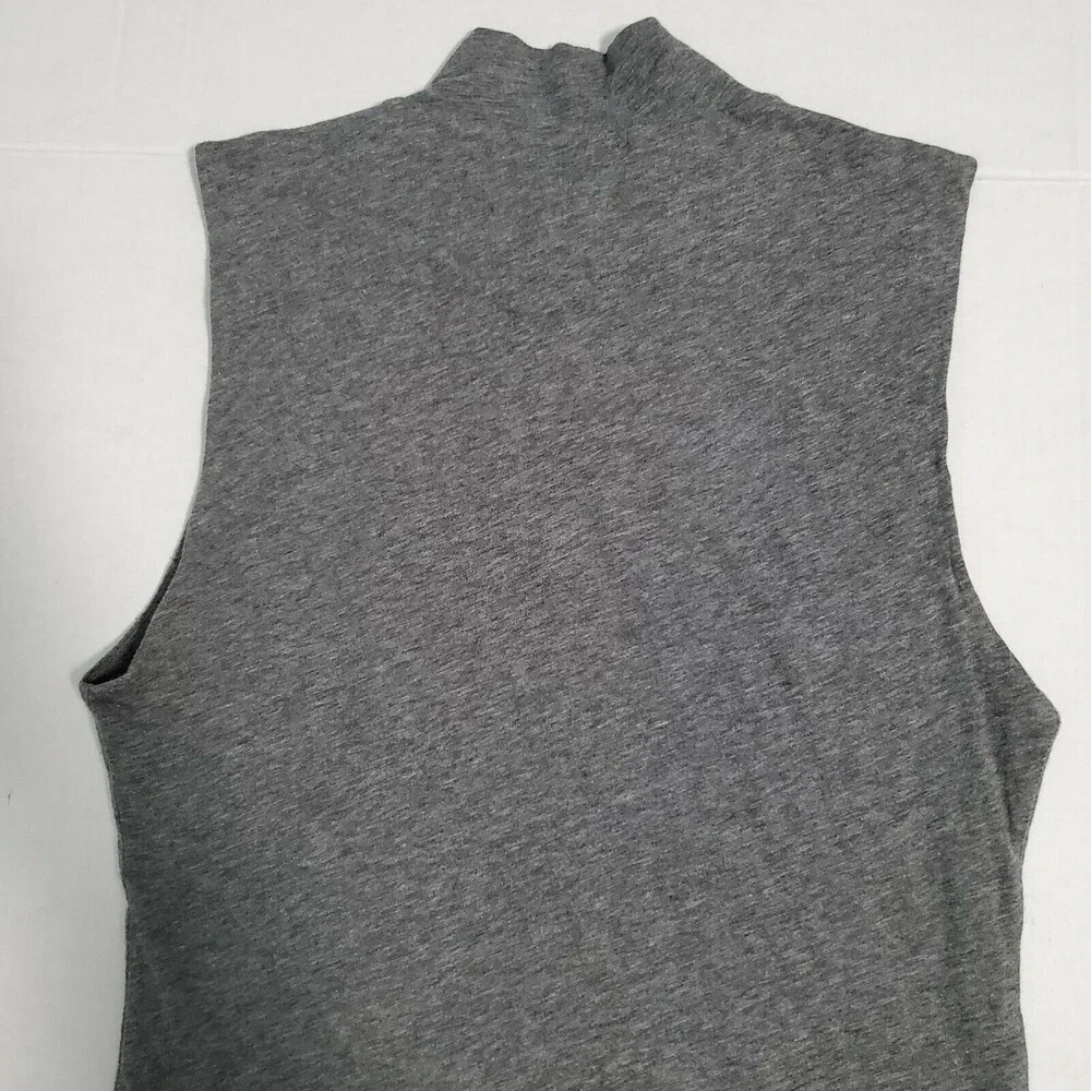 Velvet Graham & Spencer Sleeveless Gray Top with Mock Neck Size M Medium So Soft - Picture 6 of 8